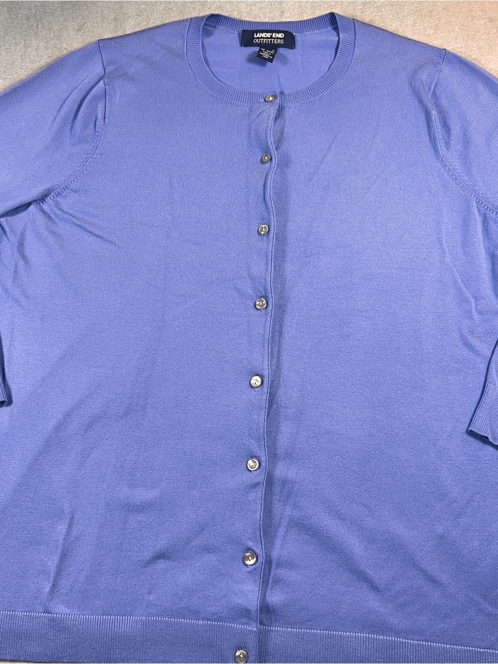 Lands’ End Outfitters Blue Cardigan Sweater Women’s 1X